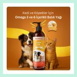 Kedi ve Köpekler Için Omega 3 ve 6 icerikli Balik Yagi