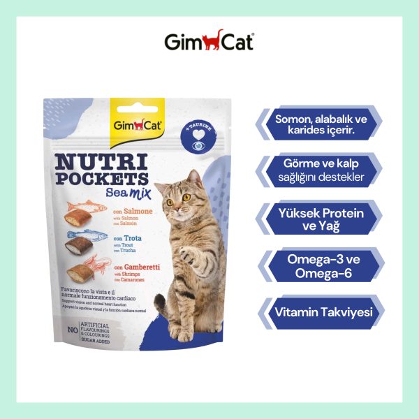 Nutripockets Kedi Ödülü Sea Mix 150Gr