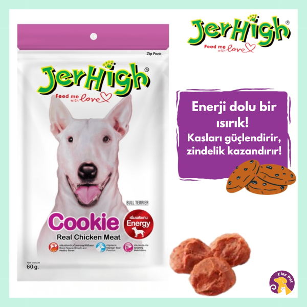 ‏Jerhigh Kurabiye (Cookie)Besleyici Köpek Ödül Mamasi (60 g)