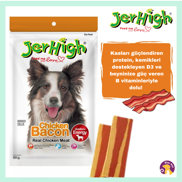 Jerhigh Bacon ve Tavuk Köpek Ödül Maması (60 g)