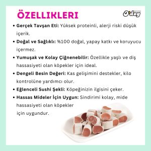 O Dog Gerçek Tavşan Etiyle Sağlıklı, Doğal Ve Lezzetli Köpek Ödülü (100 GR)