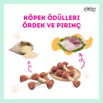 O Dog Gerçek Ördek Eti Ve Pirinç Ile Sağlıklı, Lezzetli Ve Eğlenceli Köpek Ödülü (100 GR)