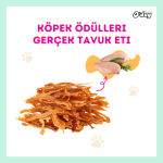 El ile Kesilmiş Tavuk Jerkisi Şeritleri Köpek Ödülü – 100 gr