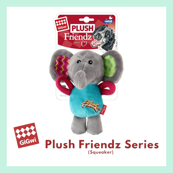 Gigwi Neşeli Dost Fil Köpek Oyuncağı – Yumuşak, Sesli ve Eğlenceli Peluş Arkadaş