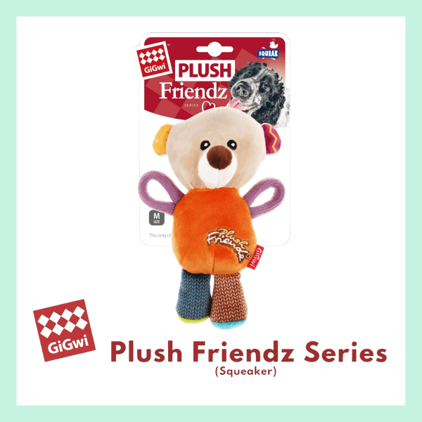 Gigwi Sesli Peluş Ayı Köpek Oyuncağı – Küçük Dostlar İçin Yumuşak ve Eğlenceli Peluş Arkadaş