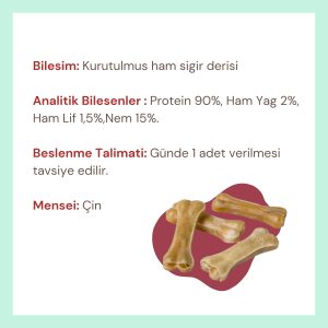 GimDog Chew Bones Press Köpek Çiğneme Kemiği 5,5" 120 gr 2'li – Doğal ve Lezzetli Çiğneme Keyfi