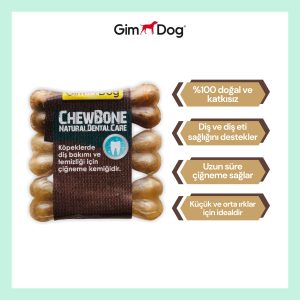 Gimdog Mordimi Press kemik 3,5 - 9 cm -3lü Naturel 60Gr