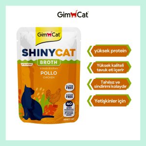 GimCat Shinycat Pouch Tavuklu Kedi Maması 70 gr - Doğal ve Besleyici