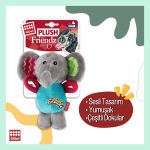 Gigwi Fil Köpek Oyuncağı – Yumuşak, Sesli ve Eğlenceli Peluş Arkadaş