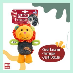 Gigwi Sesli Peluş Aslan Köpek Oyuncağı – Yumuşak ve Dayanıklı Eğlence Arkadaşı