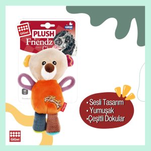 Gigwi Sesli Peluş Ayı Köpek Oyuncağı – Küçük Dostlar İçin Yumuşak ve Eğlenceli Peluş Arkadaş