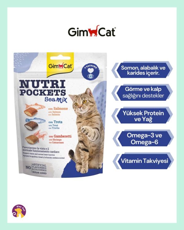 Nutripockets Kedi Ödülü Sea Mix 150Gr
