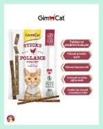 GimCat Tahılsız Kedi Ödül Çubuğu 4’lü Paket (20g)