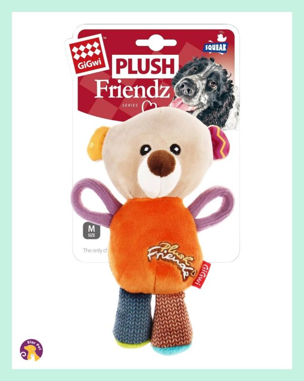 Gigwi Sesli Peluş Ayı Köpek Oyuncağı – Küçük Dostlar İçin Yumuşak ve Eğlenceli Peluş Arkadaş