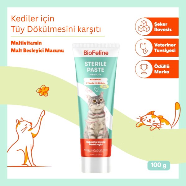 Biofeline Kedi Multivitamin ve Malt Macun
