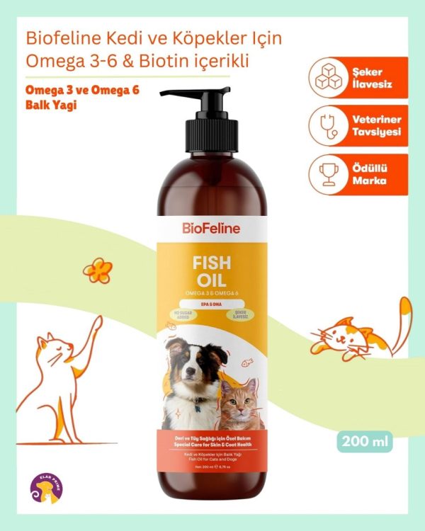 Biofeline Omega 3-6 ve Biotin Balık Yağı