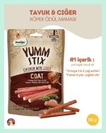 Dentalight Yumm Stix Çiğnenebilir Tavuk & Ciğerli Köpek Ödül Maması – Sağlıklı Tüy ve Deri Destekli (50g)