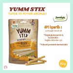Dentalight Yumm Stix Tavuk ve Peynirli Köpek Ödülü (50g)