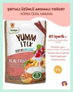 Dentalight Yumm Stix Köpel Ödül Üzüm ve Şeftalili (70g)