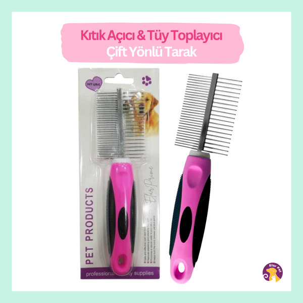 Kedi Köpek Tarağı Çift Taraflı