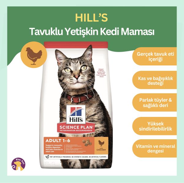 Hill’s Adult Tavuklu Yetişkin Kedi Maması