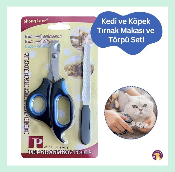 Tırnak Makası ve Törpü Seti Kedi ve Köpek