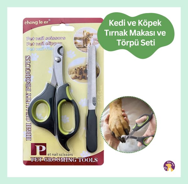 Taramalar - 28 Kedi ve Köpek Tırnak Makası ve Törpü Seti