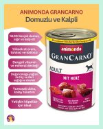 Animonda GranCarno Domuzlu ve Kalpli Yetişkin Köpek Konservesi 400gr