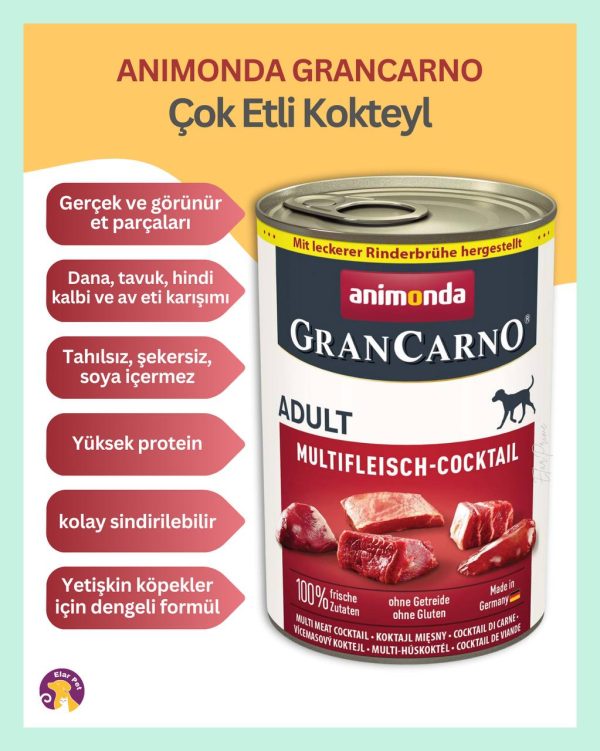 Animonda GranCarno Karışık Etli Köpek Konservesi