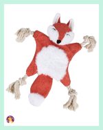 Nanbell Sesli Tilki İpli Köpek ve kedi Oyuncağı