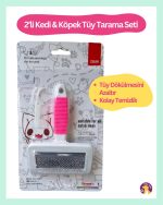 Clean Temizleme Aparatlı Kedi Köpek Tarağı