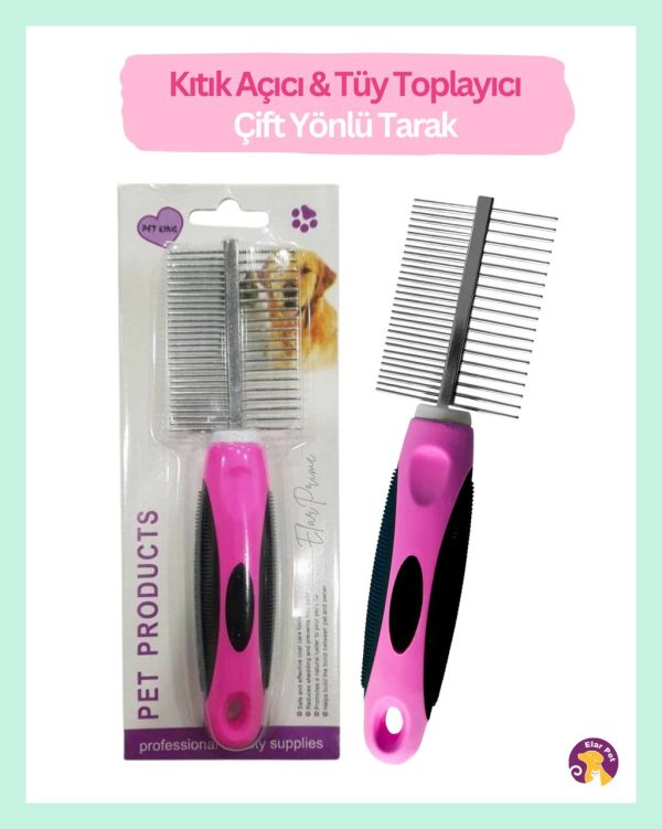 Kedi Köpek Tarağı Çift Taraflı