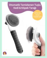 Otomatik Temizlenen tuşlu firçasi kedi köpek tuy toplanci