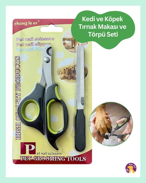 Kedi ve Köpek Tırnak Makası ve Törpü Seti