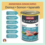Animonda GranCarno Domuz & Somon Etli, Ispanaklı Yetişkin Köpek Konservesi 400 gr