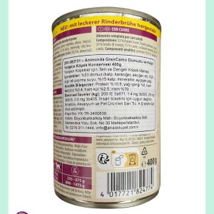 Animonda GranCarno Domuzlu ve Kalpli Yetişkin Köpek Konservesi 400gr
