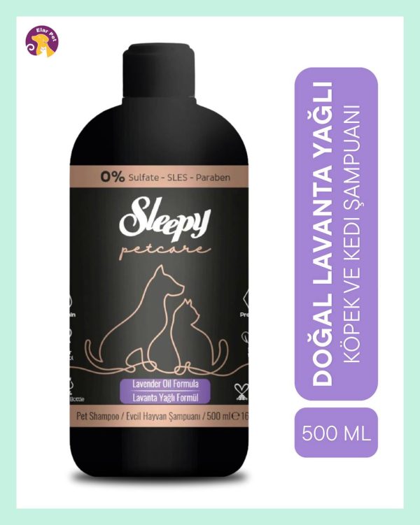 Sleepy Petcare Evcil Hayvan Şampuanı Lavanta Yağlı 500 ml