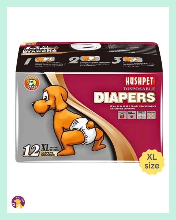 IMG_2556 Hushpet Diapers Ultra Emici Köpek Külot Çiş Pedi XL Beden