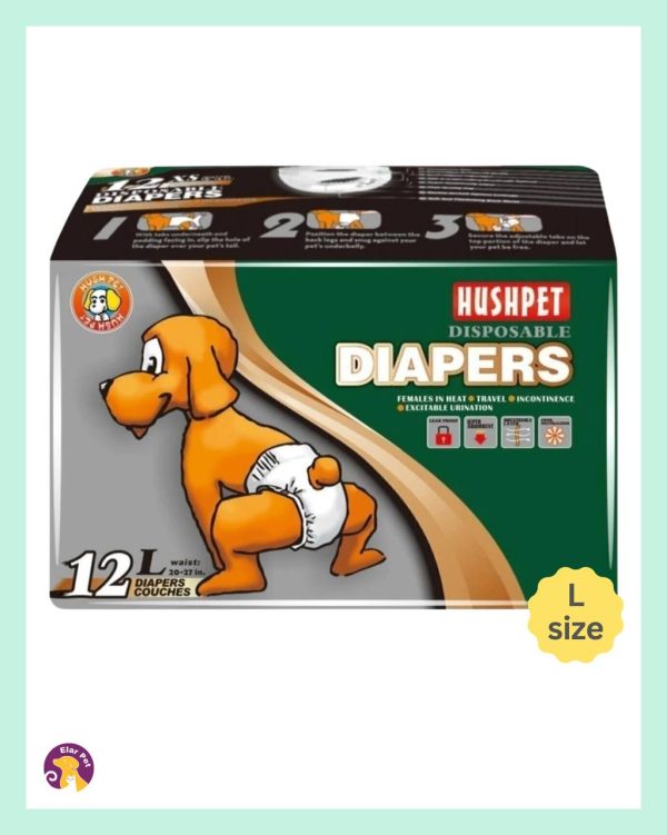 Hushpet Diapers Ultra Emici Köpek Külot Çiş Pedi L Beden