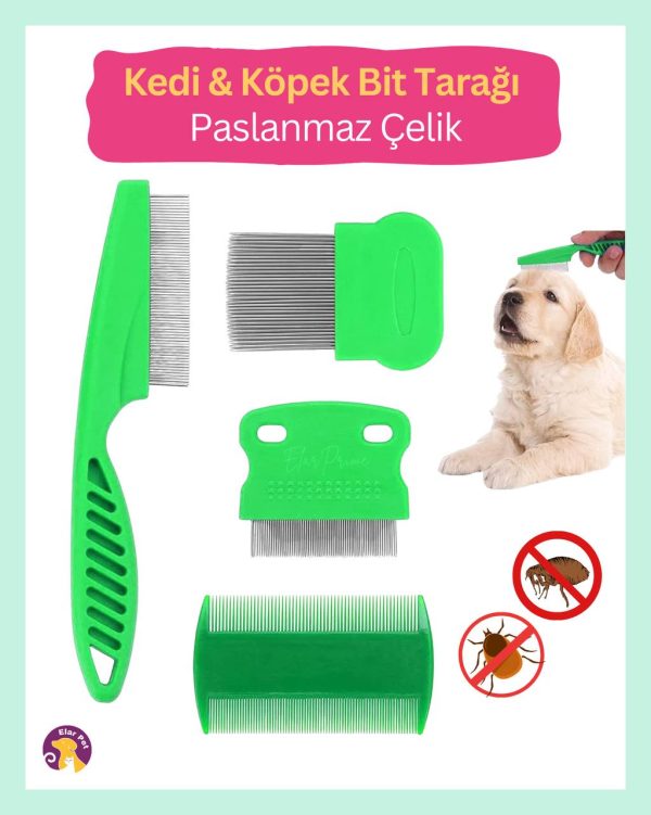 IMG_2645 Kedi Köpek Pire ve Kene Tarağı Seti