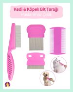 Kedi Köpek Pire ve Kene Tarağı Seti