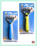 Çift Taraflı Metal Dişli Kedi ve Köpek Tüy Topak Açıcı Bakım Tarağı