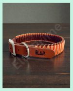 El Yapımı Paracord ve Deri Köpek Boyun Tasması