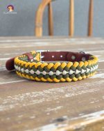 El Yapımı Gerçek Deri ve Paracord Köpek Boyun Tasması El Yapımı Gerçek Deri ve Paracord Köpek Boyun Tasması