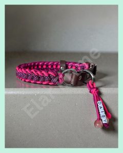 El Yapımı Gerçek Deri ve Paracord Köpek Boyun Tasması