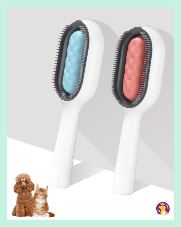 IMG_3106 Elar Su Hazneli Kedi Köpek Tarağı | Tüy Toplama & Masaj Etkili Tarak