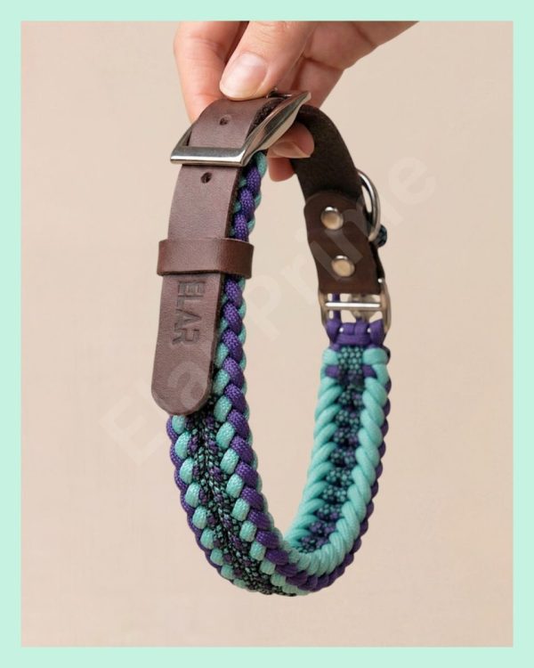 IMG_3384 El Yapımı Deri ve Paracord Köpek Boyun Tasması – Örgü strong 08