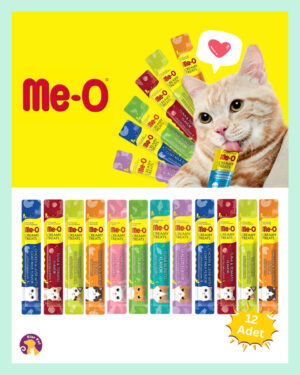 Me-O Kedi Ödül Maması 12’li Karışık Paket (12 × 15 g)