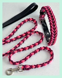 El Yapımı Deri ve Köpek Boyun & Gezdirme Tasması Seti – Örgü Strong 14