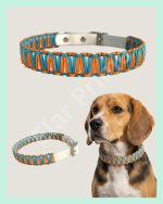 El Yapımı Paracord & Deri Köpek Boyun Tasması – Örgü Urban 13